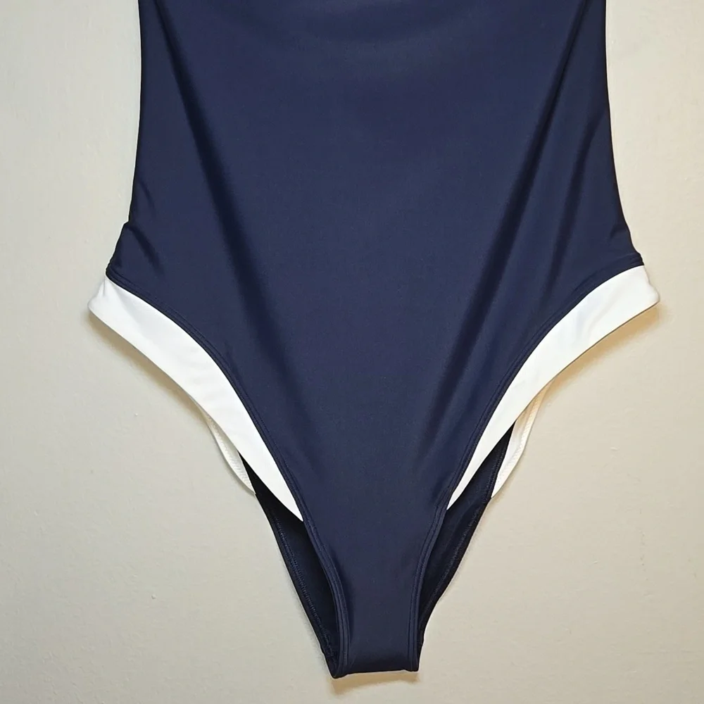 Abercrombie & Fitch A&F Marina One-Piece Adjustable Removable Straps Swimsuit - Picture 6 of 15